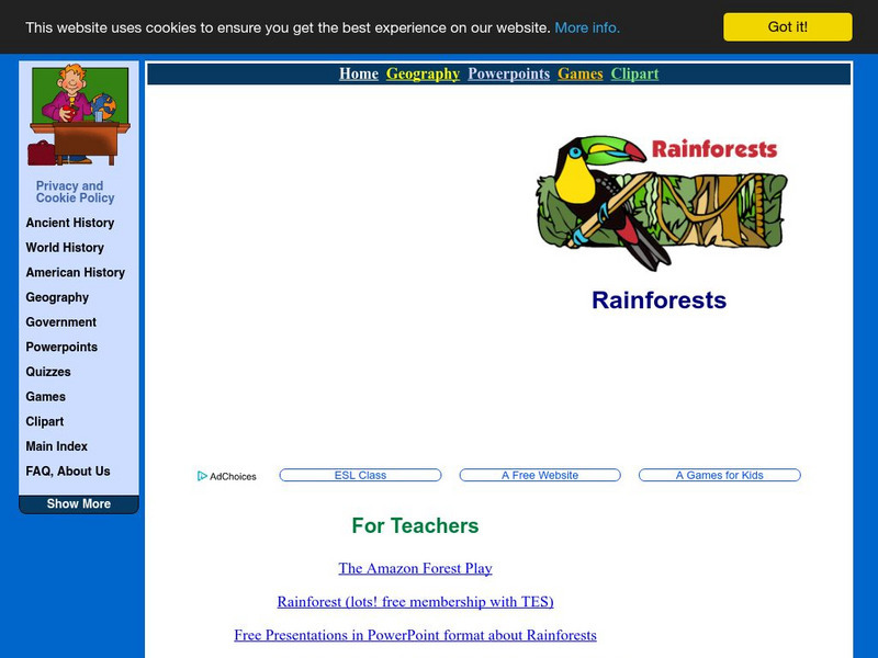 Lin and Don Donn: Rainforests Website Lin and Don Donn: Rainforests Website