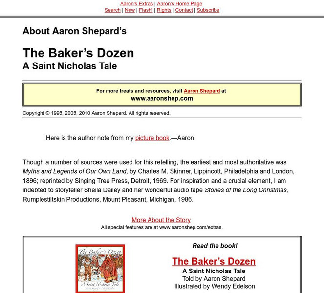 Aaron Shepherd: The Baker's Dozen (St. Nicholas Tale) eBook Aaron Shepherd: The Baker's Dozen (St. Nicholas Tale) eBook
