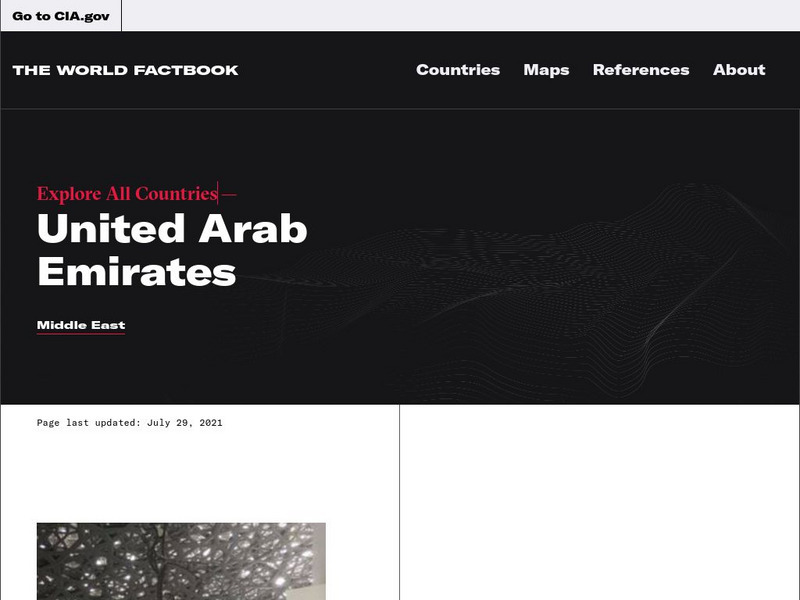 Cia: World Factbook: United Arab Emirates Handout Cia: World Factbook: United Arab Emirates Handout