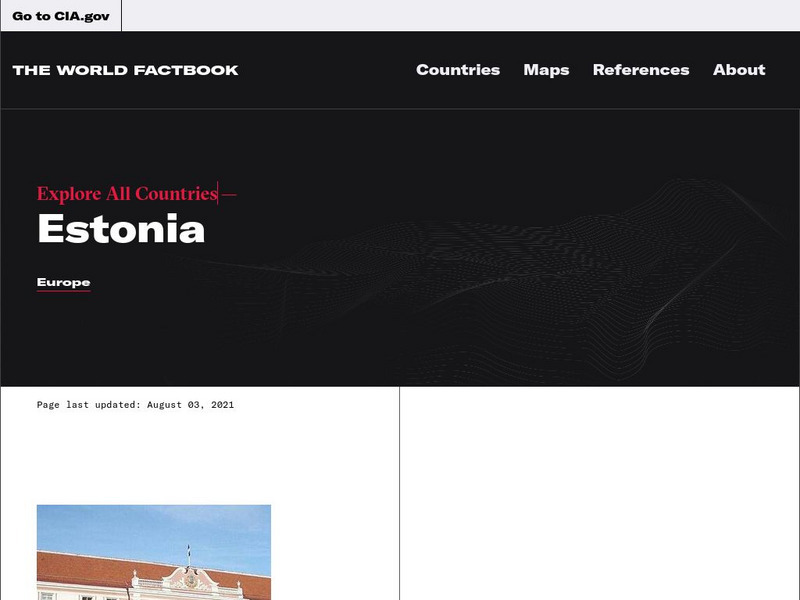 Cia: World Factbook: Estonia Handout Cia: World Factbook: Estonia Handout