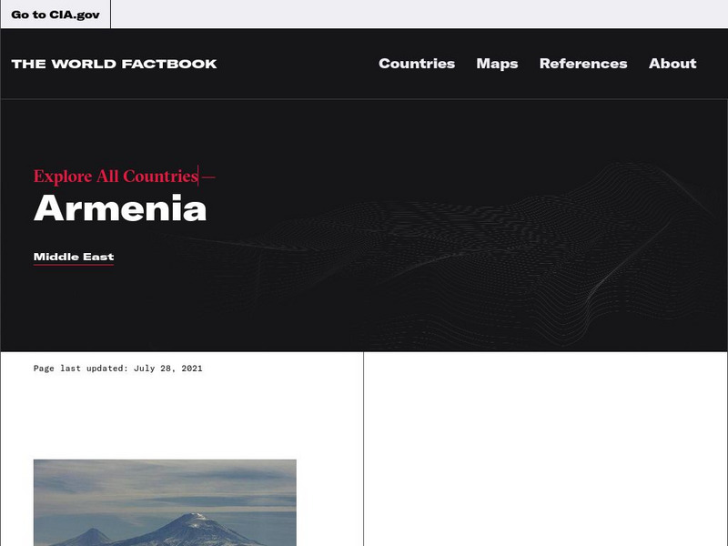 Cia: World Factbook: Armenia Handout Cia: World Factbook: Armenia Handout