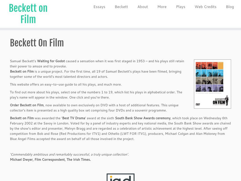 Beckett on Film Website