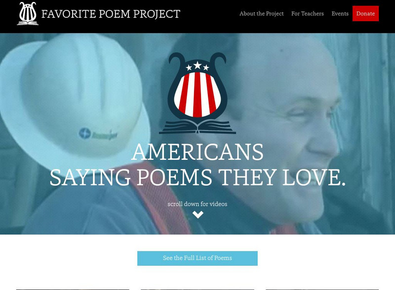 Favorite Poem Project Website Favorite Poem Project Website