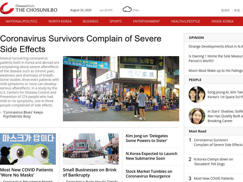 The Chosun Ilbo (In English) Website