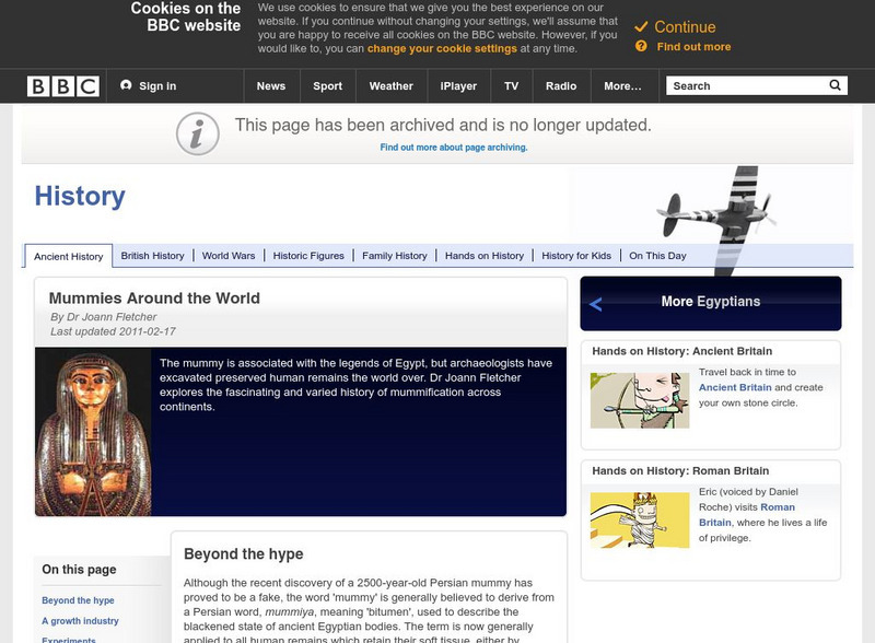 Bbc: Egyptians: Mummies Around the World Website Bbc: Egyptians: Mummies Around the World Website