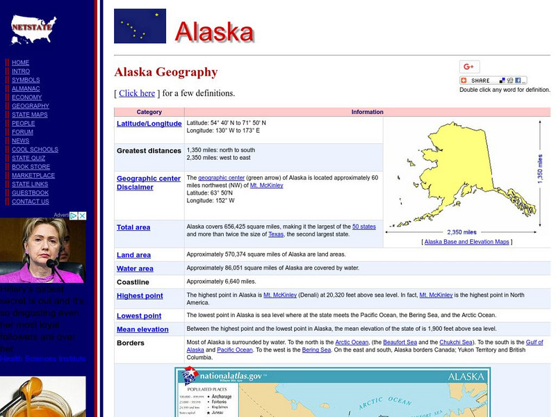 The Geography of Alaska Handout The Geography of Alaska Handout