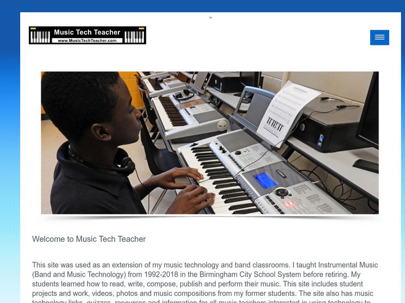 Music Tech Teacher: Homepage Website Music Tech Teacher: Homepage Website