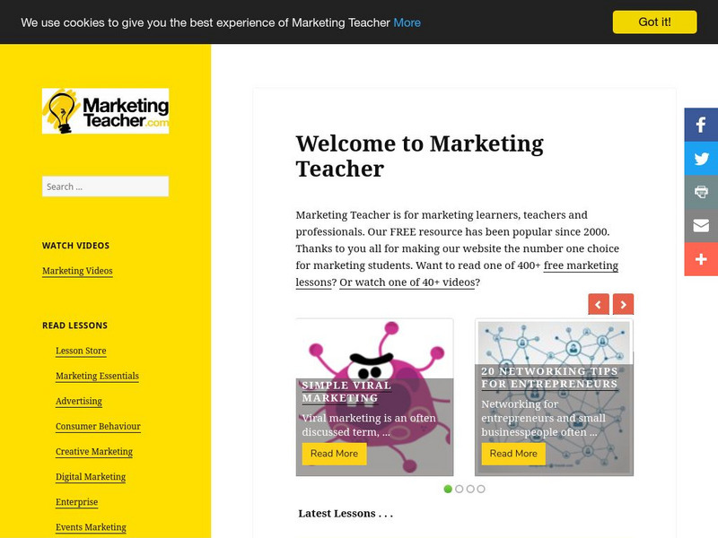 Marketing Teacher Website Marketing Teacher Website