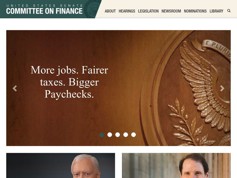 United States Senate Committee on Finance Website United States Senate Committee on Finance Website