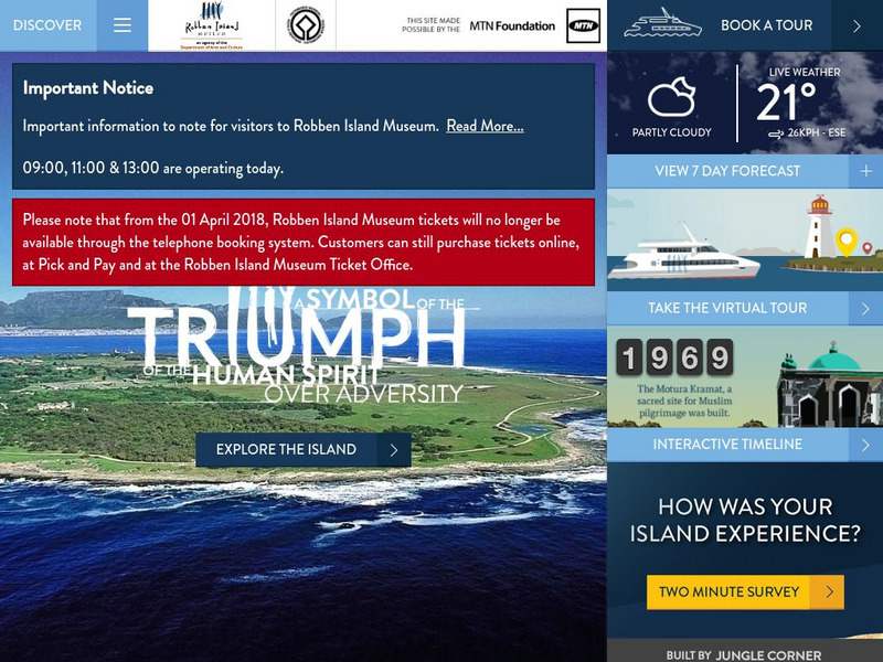Robben Island Museum: Homepage Website Robben Island Museum: Homepage Website