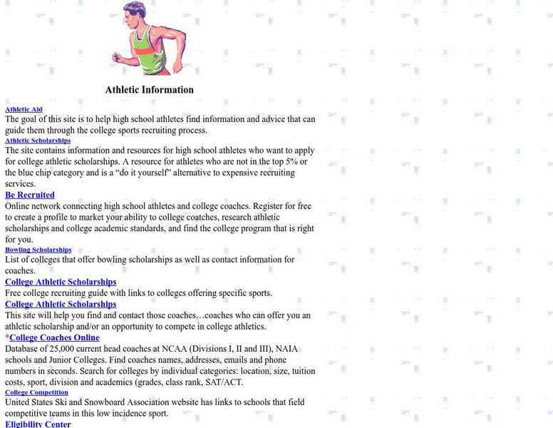 Carl Sandburg High School: College Athletic Information Website Carl Sandburg High School: College Athletic Information Website