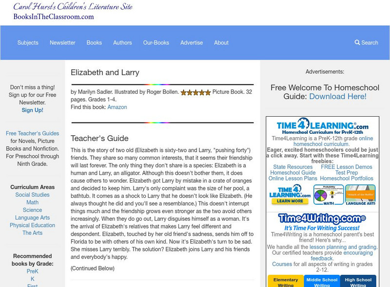 Carol Hurst's Children's Literature Site: Elizabeth and Larry Website Carol Hurst's Children's Literature Site: Elizabeth and Larry Website