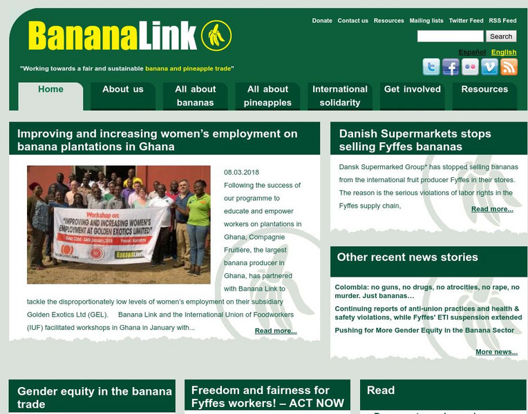 Banana Link: International Trade of Bananas Website Banana Link: International Trade of Bananas Website