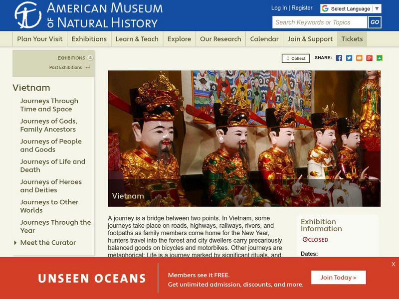 American Museum of Natural History: Vietnam: Journeys of Body, Mind, and Spirit Website