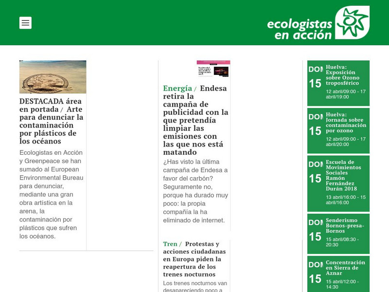 Ecologistas en Accion Website Ecologistas en Accion Website