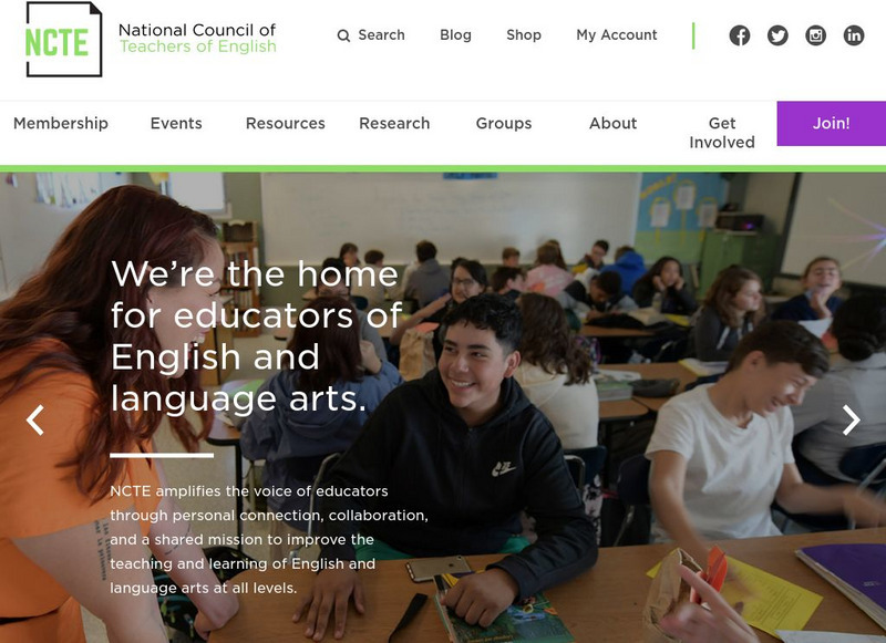 National Council of Teachers of English Handout National Council of Teachers of English Handout