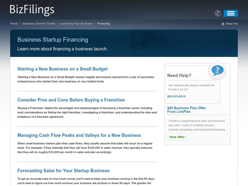 Biz Filings: Business Startup Financing Website Biz Filings: Business Startup Financing Website