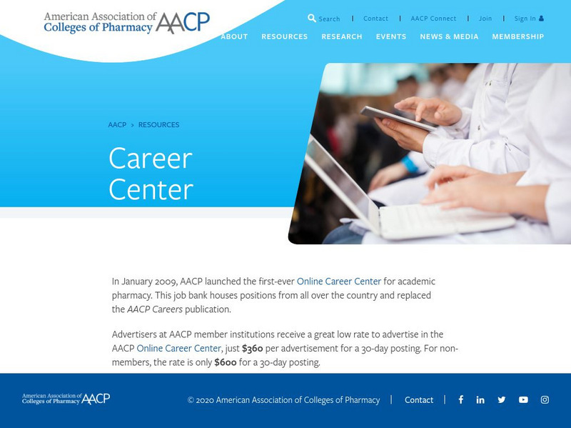 American Association of Colleges of Pharmacy: Career Development Website American Association of Colleges of Pharmacy: Career Development Website