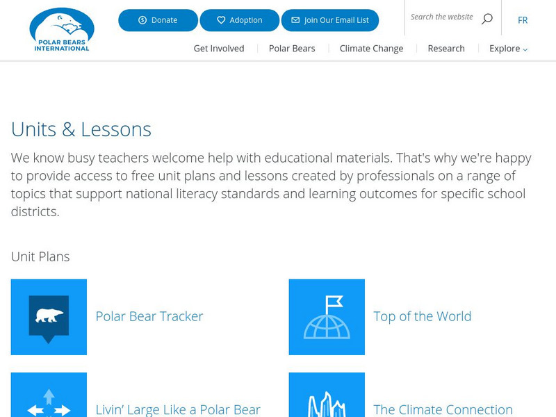Polar Bears International: Units and Lessons Lesson Plan Polar Bears International: Units and Lessons Lesson Plan