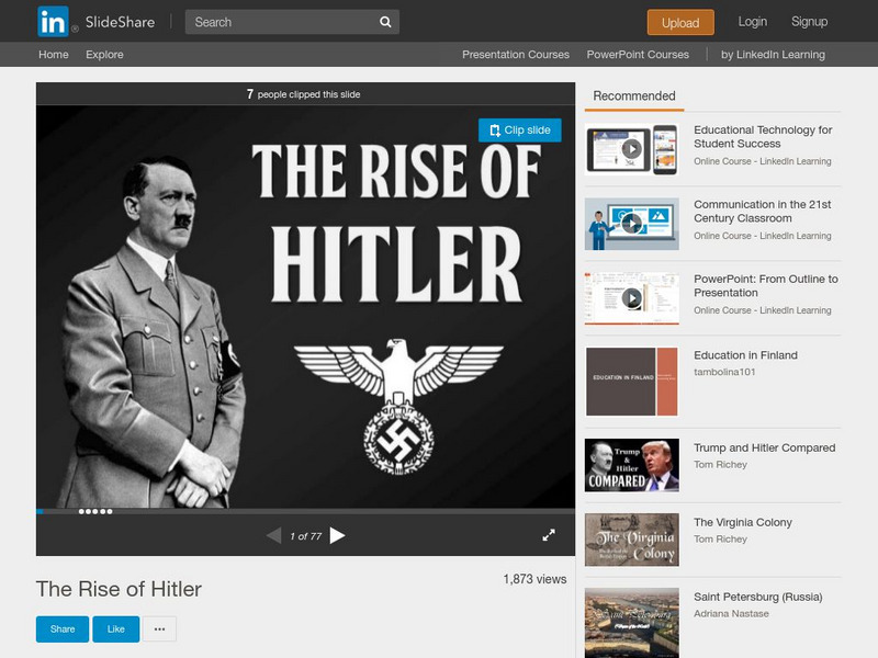 Tom Richey: Slideshare: The Rise of Hitler PPT Tom Richey: Slideshare: The Rise of Hitler PPT