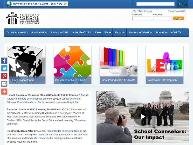 American School Counselor Association: Home Website American School Counselor Association: Home Website