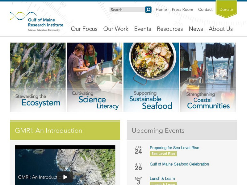 Gulf of Maine Research Institute: Science, Education, Community Website Gulf of Maine Research Institute: Science, Education, Community Website
