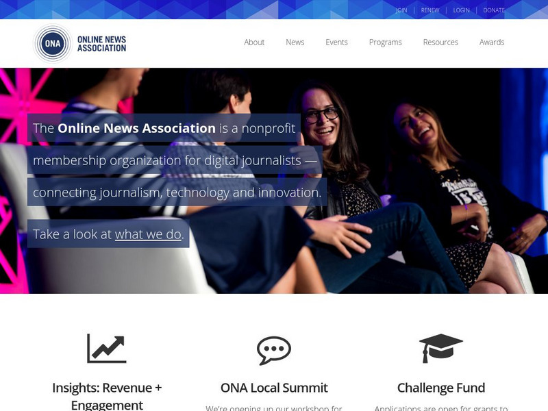 Ona: The Online News Association Website Ona: The Online News Association Website