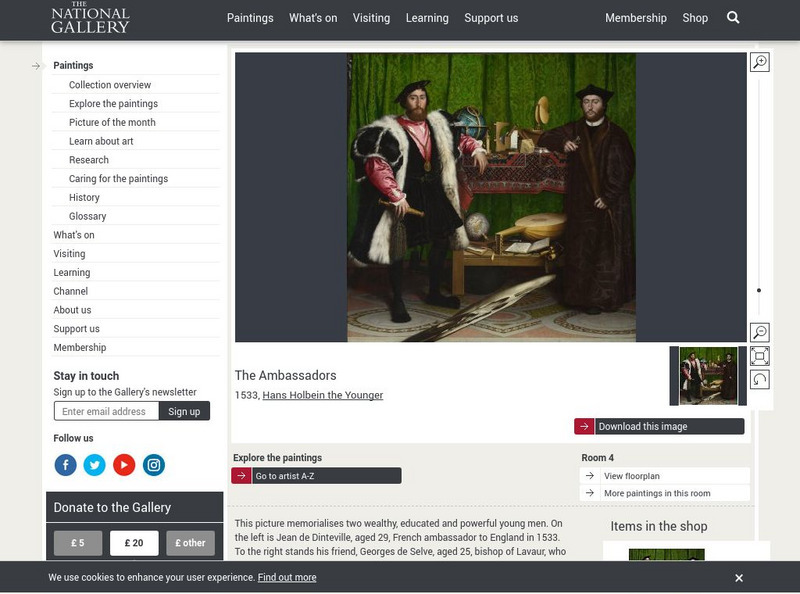 The National Gallery: Observation and Measuring Time Graphic The National Gallery: Observation and Measuring Time Graphic