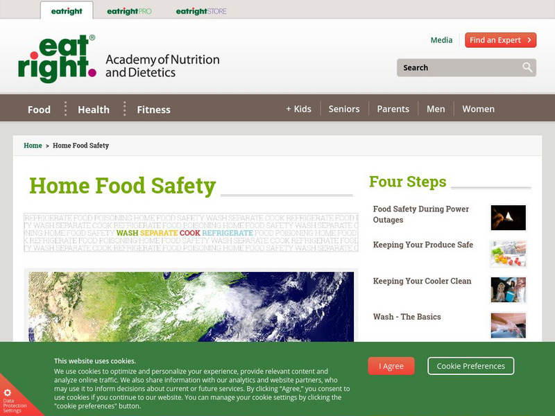 Academy of Nutrition and Dietetics: Eat Right: Home Food Safety Website Academy of Nutrition and Dietetics: Eat Right: Home Food Safety Website