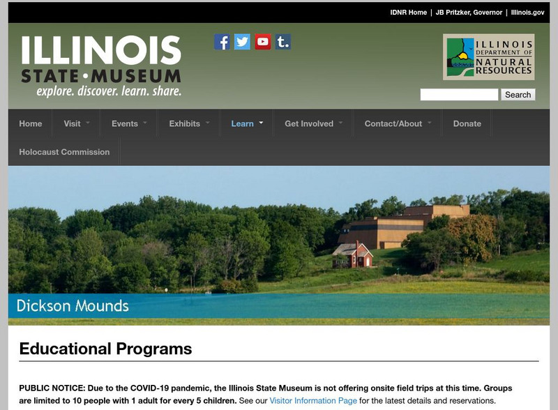 Illinois State Museum: Educational Programs Website Illinois State Museum: Educational Programs Website