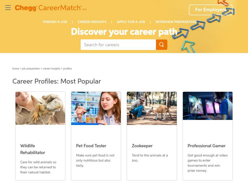 Chegg Career Match: Discover Your Career Path Website