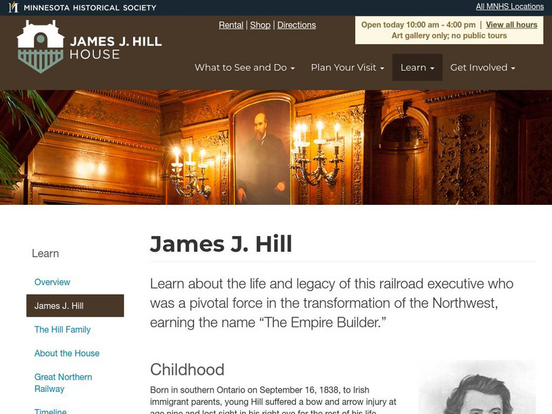 Minnesota Historical Society: James J. Hill House: James J. Hill Website Minnesota Historical Society: James J. Hill House: James J. Hill Website