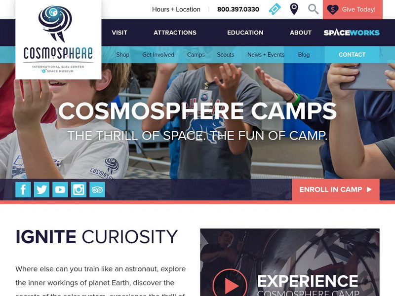 Kansas Cosmosphere and Space Center: Space Camps Website Kansas Cosmosphere and Space Center: Space Camps Website