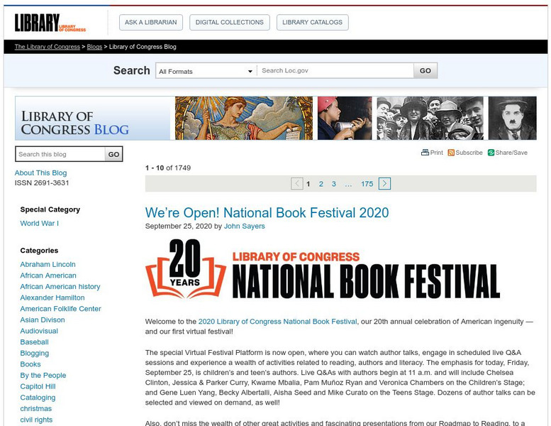 Loc: Library of Congress Blog Primary Loc: Library of Congress Blog Primary