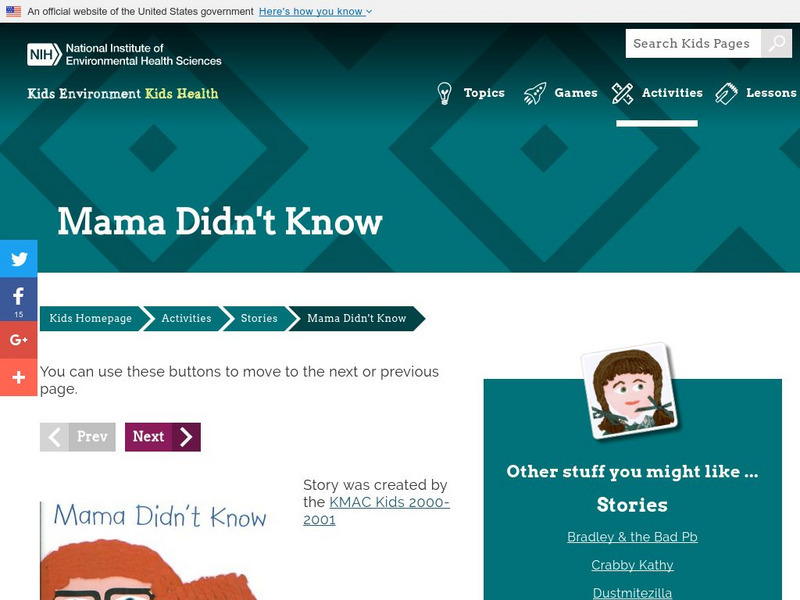 Niehs: Kids' Pages: Mama Didn't Know eBook Niehs: Kids' Pages: Mama Didn't Know eBook