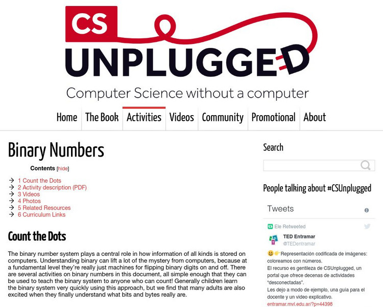 University of Canterbury: Cs Unplugged: Binary Numbers Lesson Plan University of Canterbury: Cs Unplugged: Binary Numbers Lesson Plan