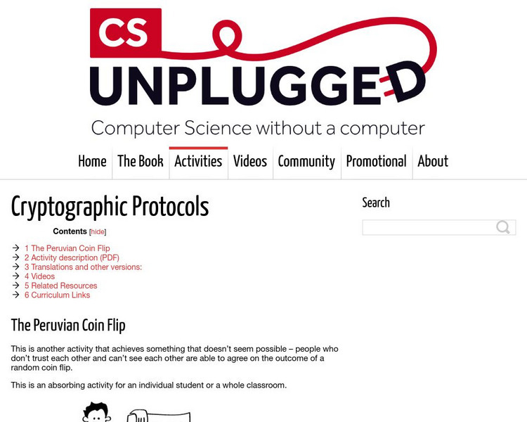 University of Canterbury: Cs Unplugged: Cryptographic Protocols Lesson Plan University of Canterbury: Cs Unplugged: Cryptographic Protocols Lesson Plan