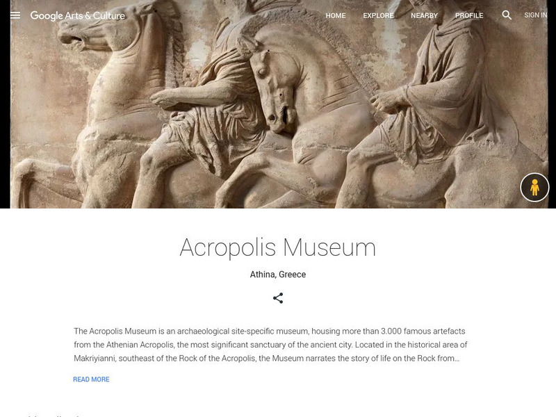 Google Cultural Institute: Acropolis Museum Website