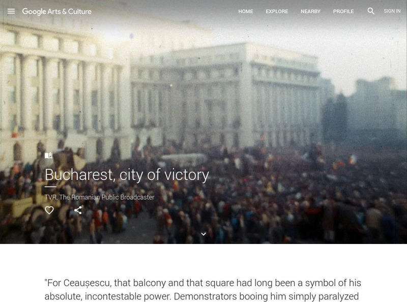 Google Cultural Institute: Bucharest, City of Victory PPT Google Cultural Institute: Bucharest, City of Victory PPT