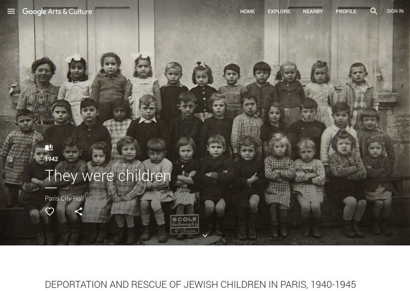 Google Cultural Institute: They Were Children PPT