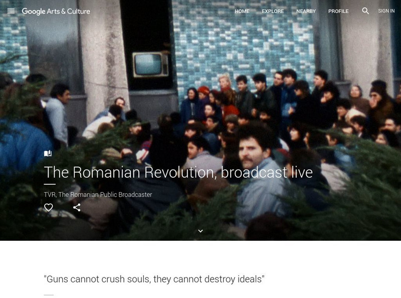 Google Cultural Institute: The Romanian Revolution, Broadcast Live PPT Google Cultural Institute: The Romanian Revolution, Broadcast Live PPT