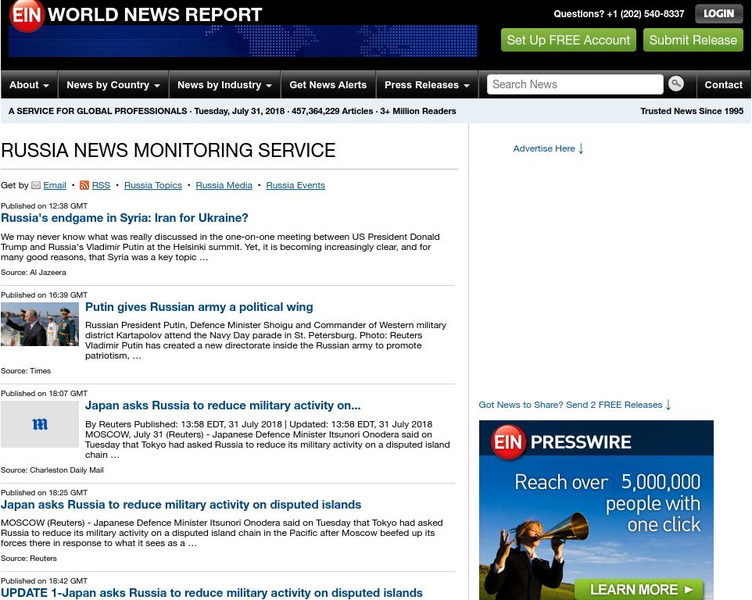 Ei Nnews: Russia Today Website Ei Nnews: Russia Today Website