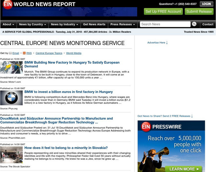 Ei nnews.com: Central Europe Online Website Ei nnews.com: Central Europe Online Website