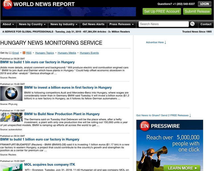 Ei nnews.com: Hungary Today Website