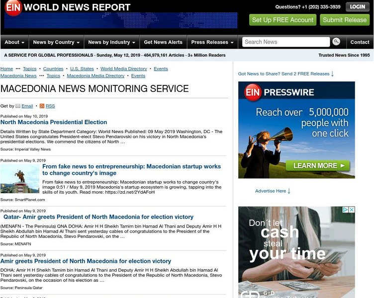 Ei nnews.com: Macedonia Today Website