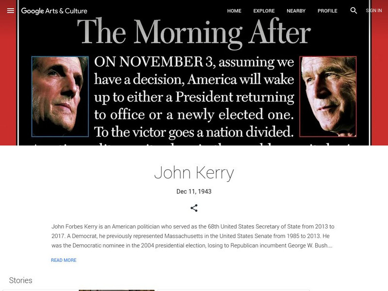 Google Cultural Institute: John Kerry Handout