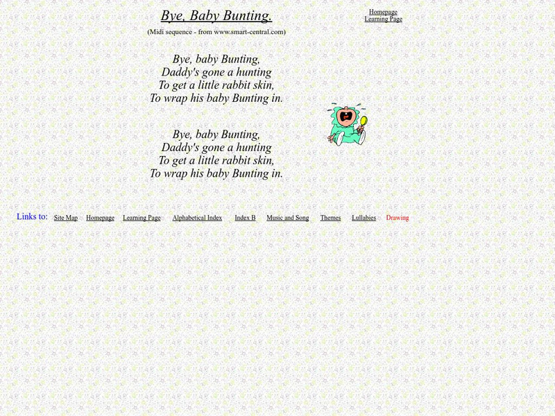 Nurseryrhymes4u: Bye, Baby Bunting Audio