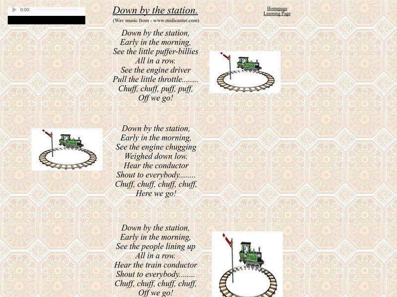 Nursery Rhymes 4 U: Down by the Station Audio