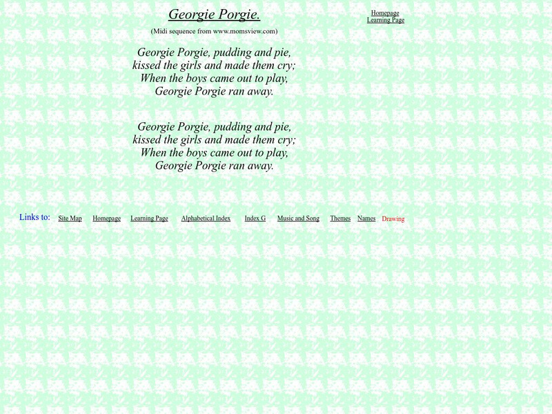 Nursery Rhymes 4 U: Georgie Porgie Audio