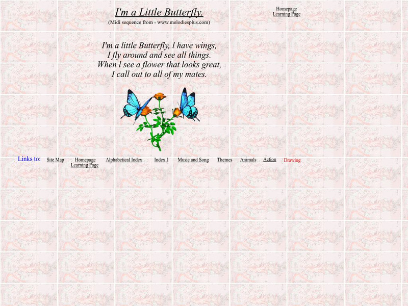 Nurseryrhymes4u: I'm a Little Butterfly Audio Nurseryrhymes4u: I'm a Little Butterfly Audio